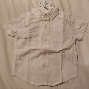The Children's Place White Short Sleeve Button-Up